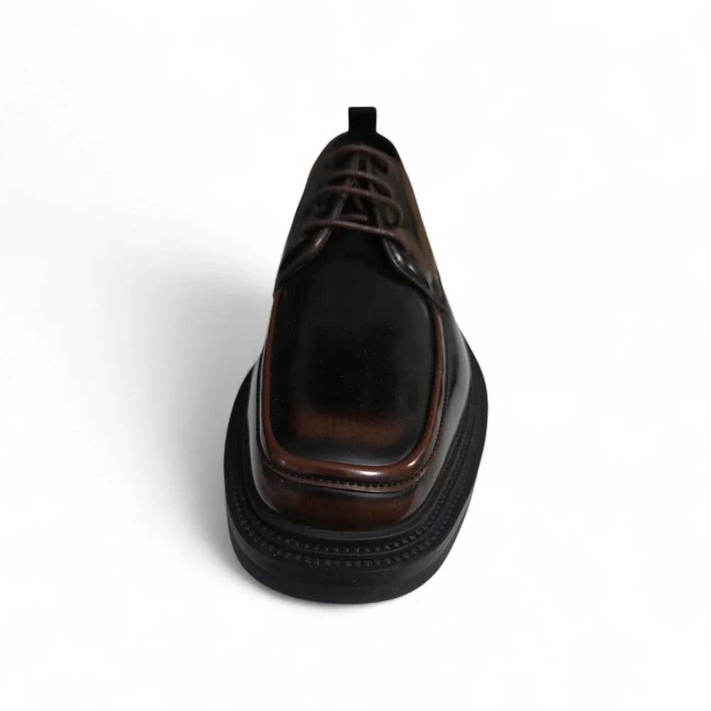Steve Madden Nabil Mens Brown Moc Toe‎ Oxford Dress Shoes Size 9 Left Foot Only
